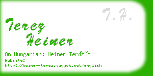 terez heiner business card